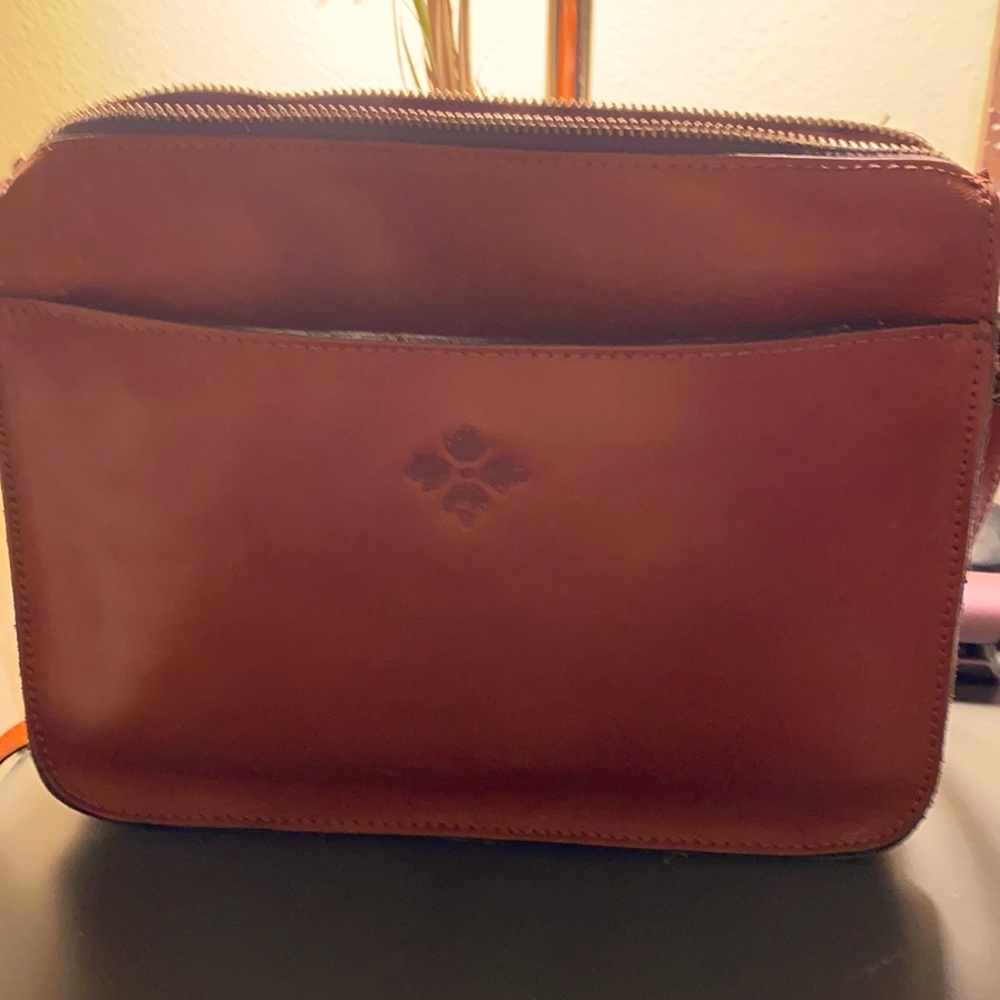 Patricia Nash brown leather crossbody bag
